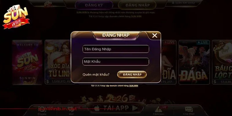 Đăng Nhập Sunwin Dễ Dàng, Trải Nghiệm Giải Trí Đỉnh Cao 3 Sunwin Điền thông tin tài khoản chính thức để đăng nhập Sunwin