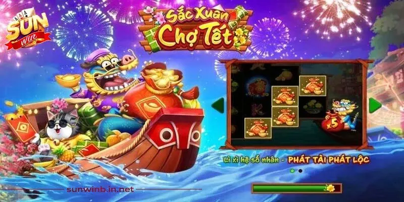 Sắc Xuân Chợ Tết Sunwin - Game Nổ Hũ Đỉnh Cao Dịp Tết 2026 10 Sunwin Sắc xuân chợ tết Sunwin là trò chơi nổ hũ hấp dẫn với đồ họa rực rỡ